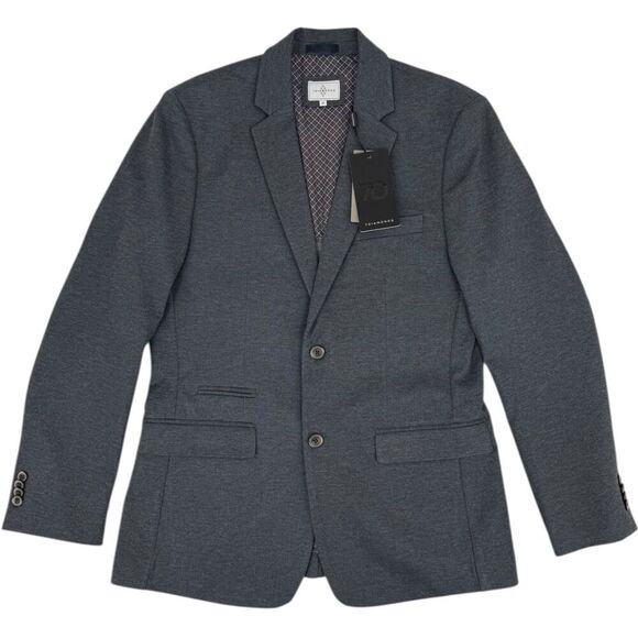 NWT 7 Diamonds Men's Newport Twill Blazer Sport Coat Navy Medium 40R - Picture 3 of 16